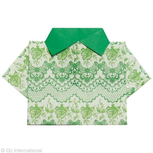 Papier Origami Japonais - Assortiment 20 feuilles - Dentelles - 15 x 15 cm - Photo n°4
