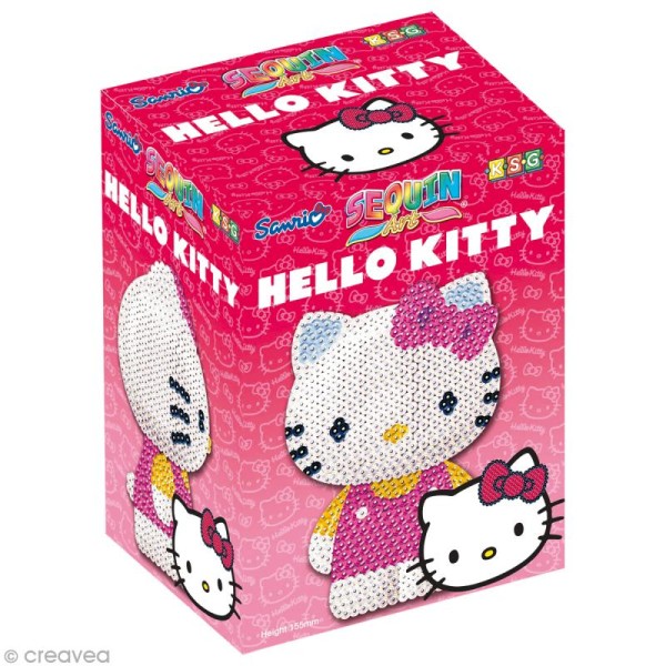 Kit Sequin 3D - Hello Kitty - 15,5 cm - Photo n°1