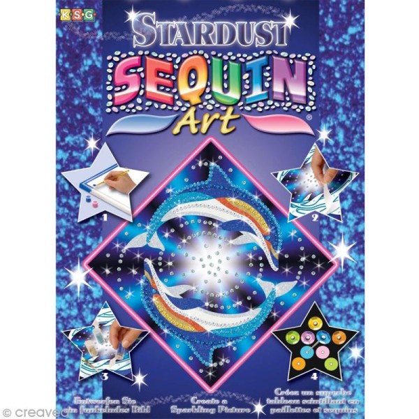 Sequin Art Stardust - Dauphins - Photo n°1