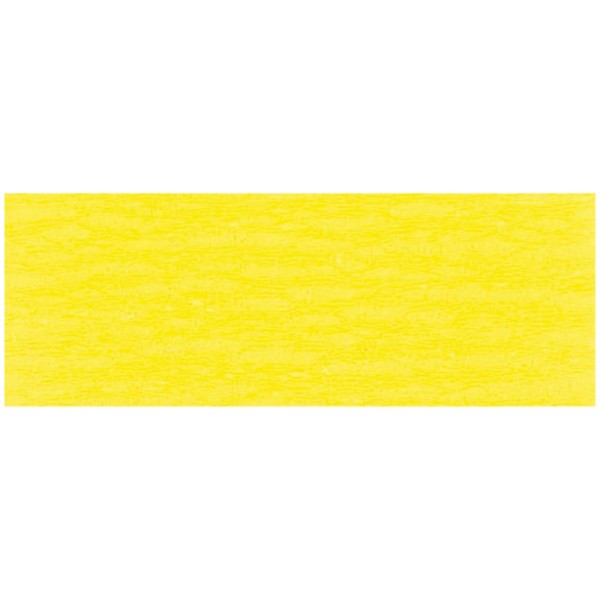 Rouleau de papier crépon 75% 2,50x0,50m jaune citron - Photo n°1