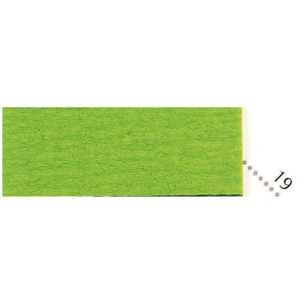 Rouleau de papier crépon 75% 2,50x0,50m vert pomme - Photo n°1