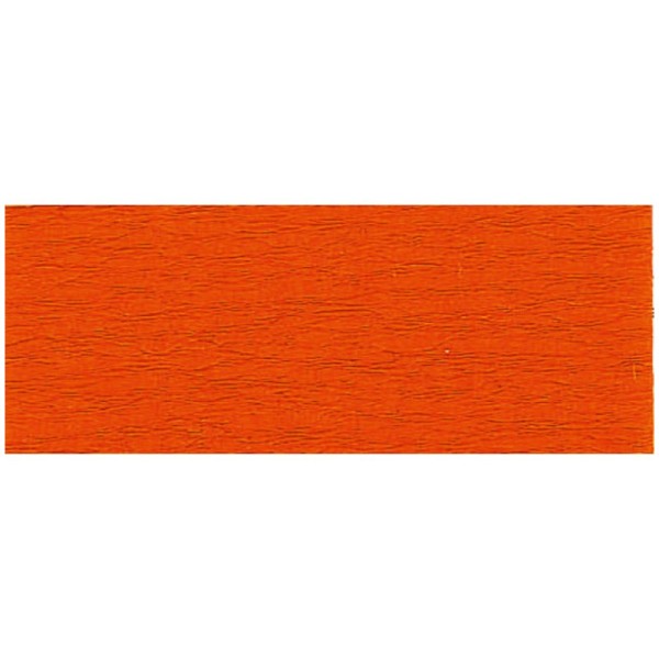 Rouleau de papier crépon 75% 2,50x0,50m orange - Photo n°1