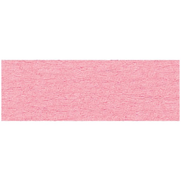 Rouleau de papier crépon 75% 2,50x0,50m rose moyen - Photo n°1