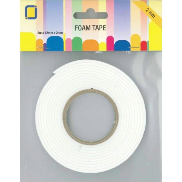 Rouleau mousse adhesive 12mm x 2 mm x 2m - Photo n°1