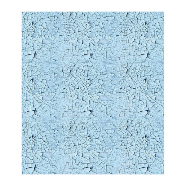 Papier patch 3 feuilles 35x40 cm texture bleue craquelée - Photo n°2