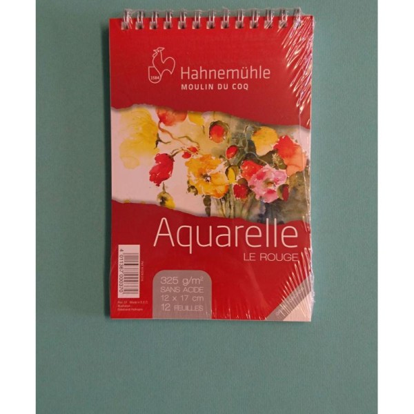 Aquarelle le rouge 12x17 cm Hahnemuhle - Photo n°1