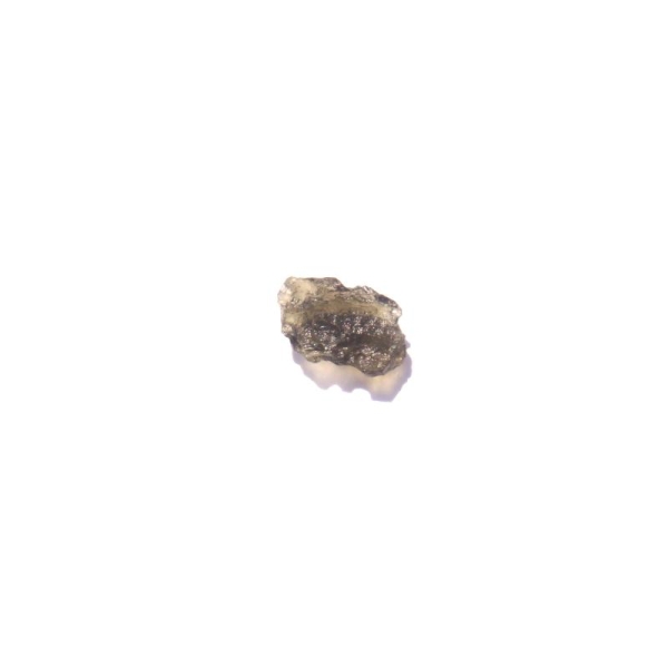 Moldavite : MINI Cristal brut 1,7 CM x 1 CM x 6 MM de tranche environ ( A2 ) - Photo n°3