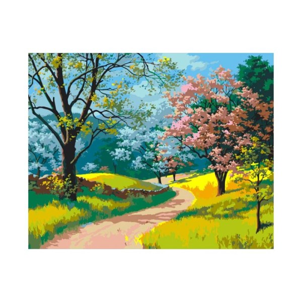 Kit de peinture par numéros - Sakura - 50x40cm - Photo n°1