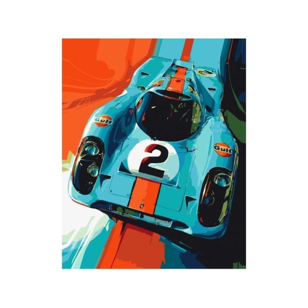Kit de peinture par numéros - Porsche 917 - 50x40cm - Photo n°1