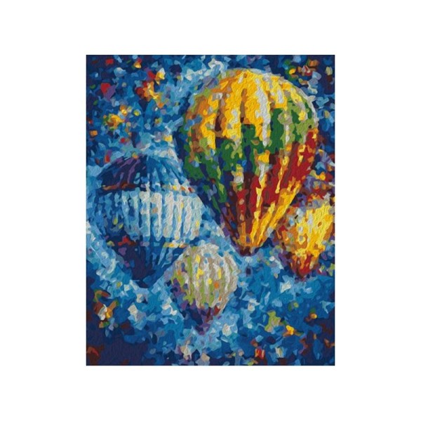 Kit de peinture par numéros - Ballons à air - 50x40cm - Photo n°1