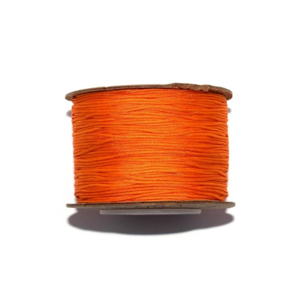 Fil nylon tressé 0,8 mm orange x1 m - Photo n°1