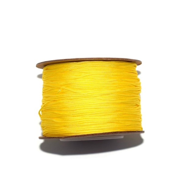 Fil nylon tressé 0,8 mm jaune x1 m - Photo n°1