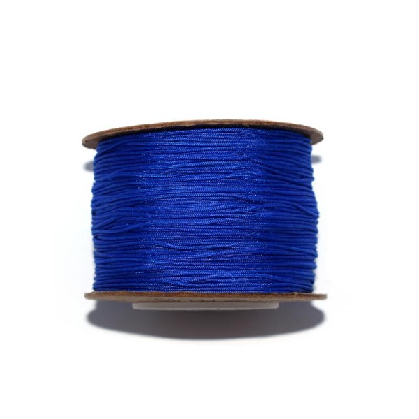 Fil nylon tressé 0,8 mm bleu roi x1 m - Photo n°1