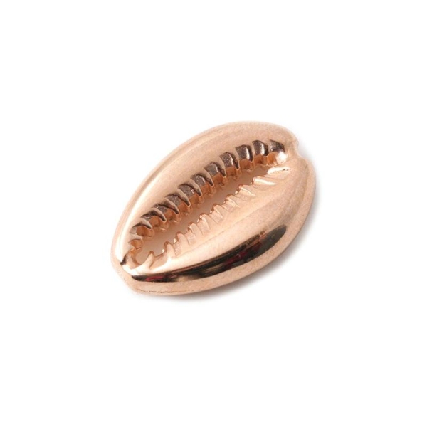 Coquillage 19x17 mm rose gold - Photo n°1