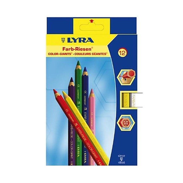 Lyra L3941120 Etui de 12 crayons Assortis - Photo n°1