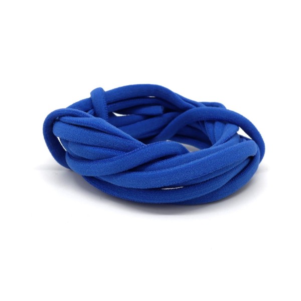 2m Cordon Lycra Élastique Stretch 4mm Style Spaghetti Bleu Outre Mer - Photo n°1
