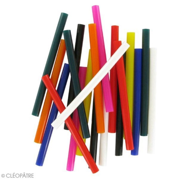 Bâtonnets peinture 3D Cléo'stick - 8 couleurs flashy - 20 pcs - Photo n°2