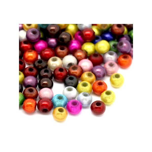 35 Perles miracle magique - Diam: 4 x 4 mm ronde - Mixte - Photo n°1