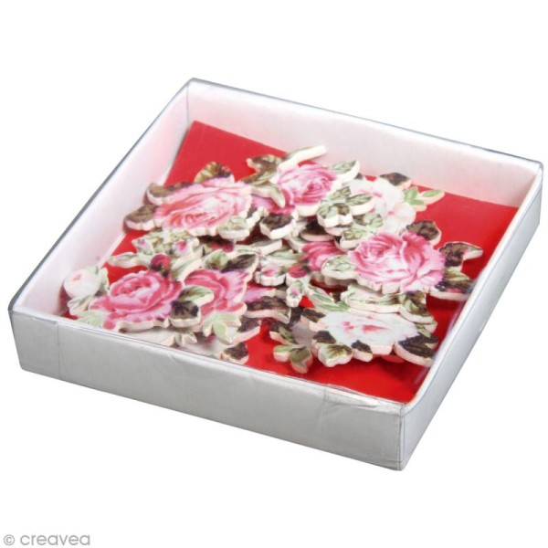 Miniature en bois roses x 12 - Photo n°1