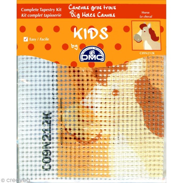 Kit canevas pour enfant - Le cheval - Photo n°1