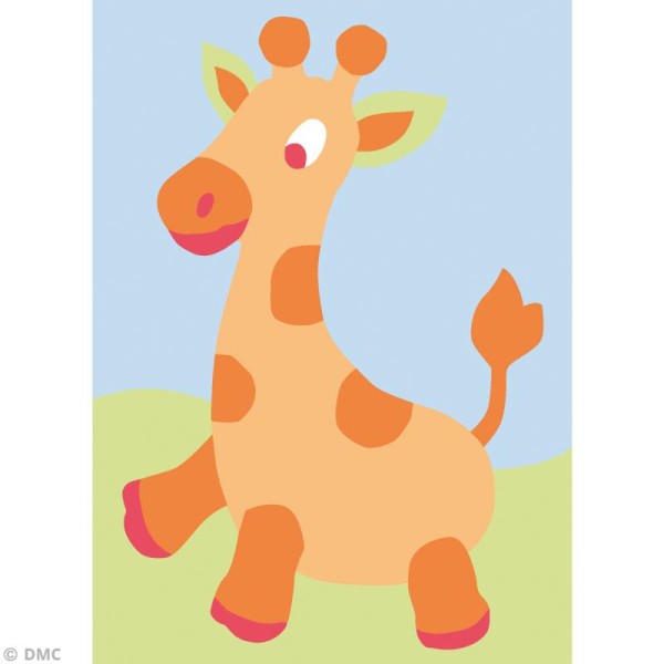 Kit canevas pour enfant - La girafe - Photo n°2