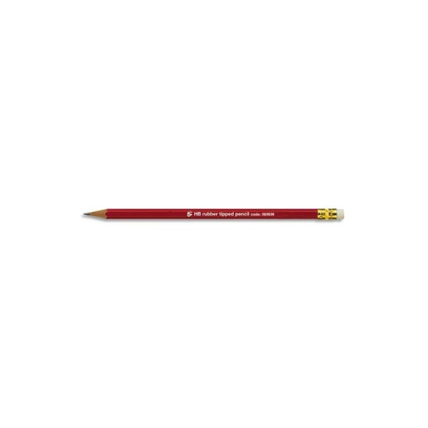 Crayon graphite tête gomme mine HB Eco 5* - Photo n°1