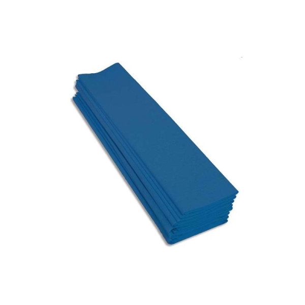 ROULEAUX Paquet 10 feuilles Crépon M40 2x0.50m bleu petrole - Photo n°1