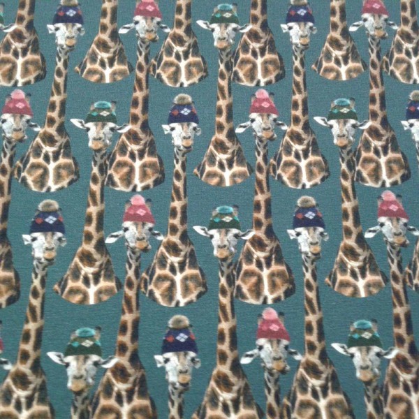 Tissu jersey girafe - Photo n°1