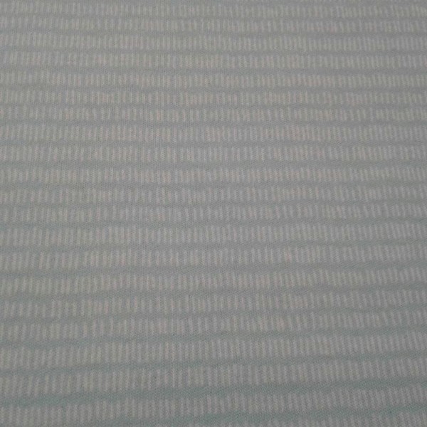 Tissu jersey turquoise trait blanc - Photo n°1
