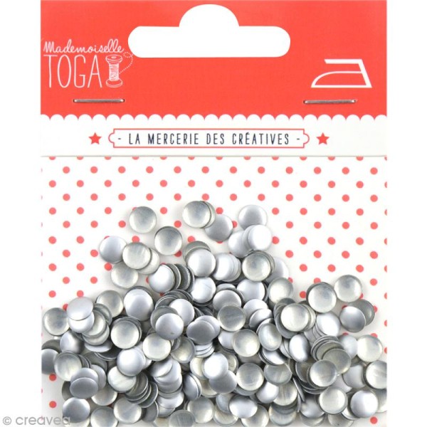 Clou thermocollant rond - Argent - 5 mm x 300 - Photo n°1