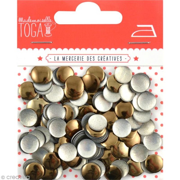 Clou thermocollant rond - Bronze - 8 mm x 200 - Photo n°1