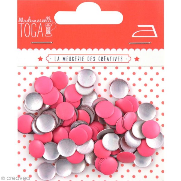 Clou thermocollant rond - Rose fluo - 8 mm x 200 - Photo n°1