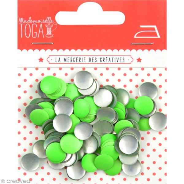 Clou thermocollant rond - Vert fluo - 8 mm x 200 - Photo n°1