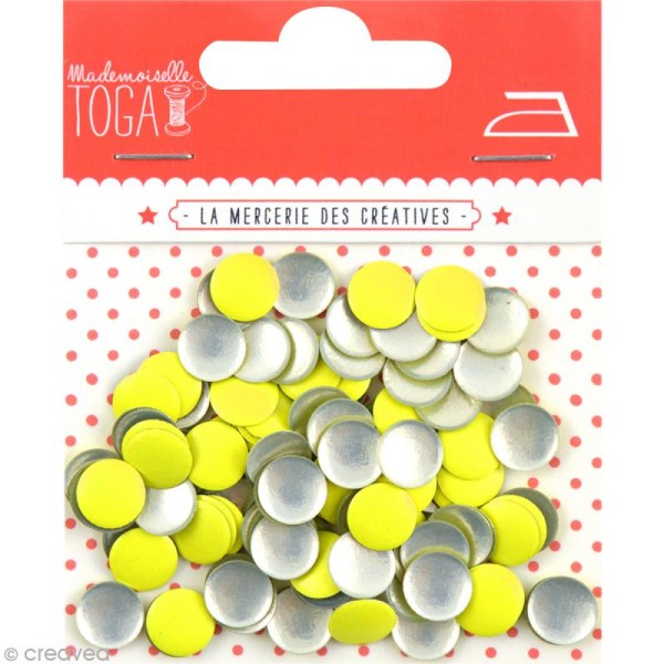Clou thermocollant rond - Jaune fluo - 8 mm x 200 - Photo n°1