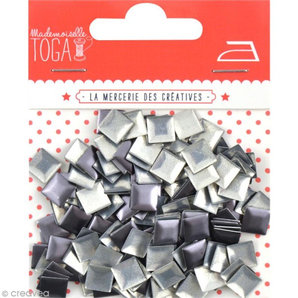 Clou thermocollant carré - Gris Anthracite - 7 mm x 200 - Photo n°1