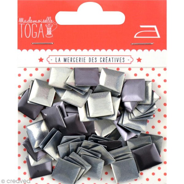 Clou thermocollant carré - Gris Anthracite - 10 mm x 100 - Photo n°1