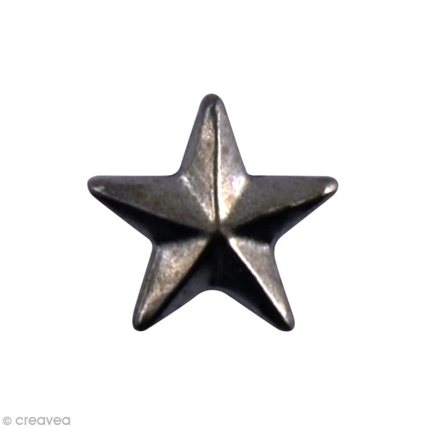 Clou thermocollant 3D étoile - Gris Anthracite - 8 mm x 100 - Photo n°2