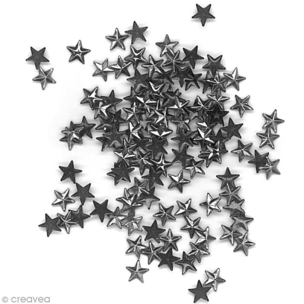 Clou thermocollant 3D étoile - Gris Anthracite - 8 mm x 100 - Photo n°3