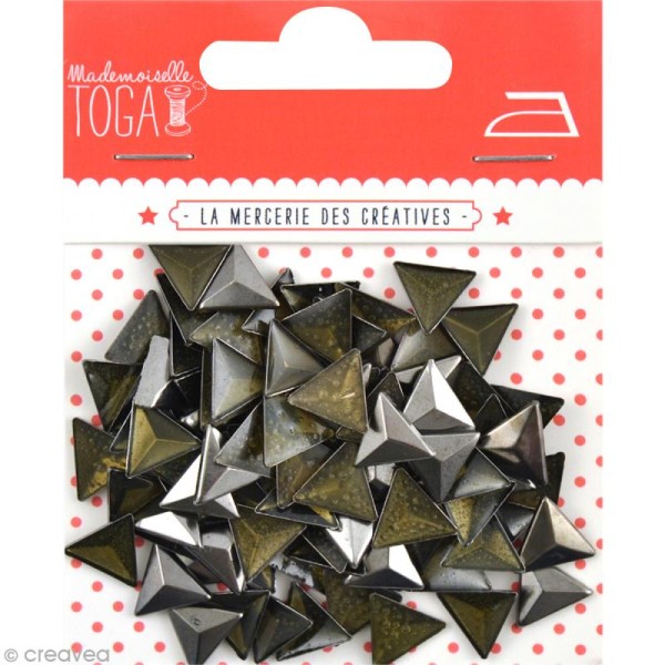 Clou thermocollant 3D triangle - Gris Anthracite - 8 mm x 100 - Photo n°1