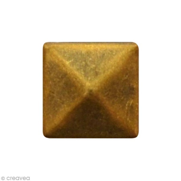 Clou thermocollant 3D carré - Bronze - 8 mm x 100 - Photo n°2