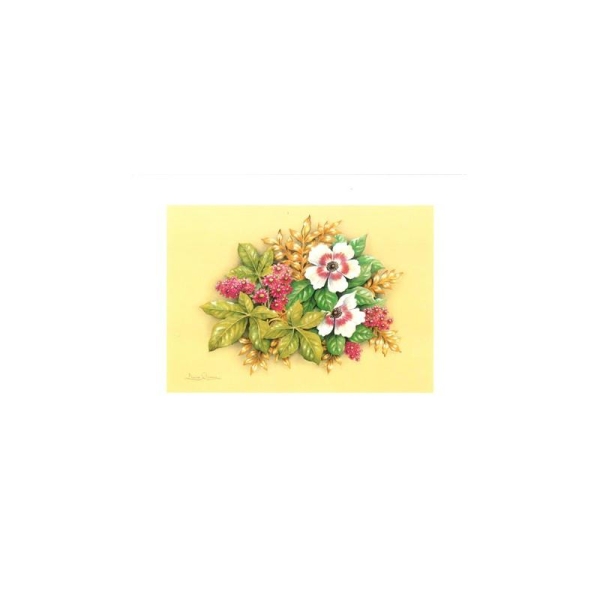 Image 3D - astro 526 - 24x30 - bouquet 2 fleurs blanches - Photo n°1