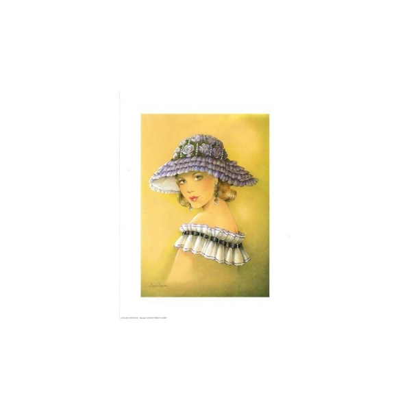 Image 3D - astro 376 - 24x30 - femme chapeau - Photo n°1