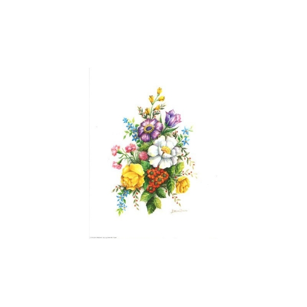 Image 3D vem 07 - 24x30 - bouquet blanc/violet - Photo n°1