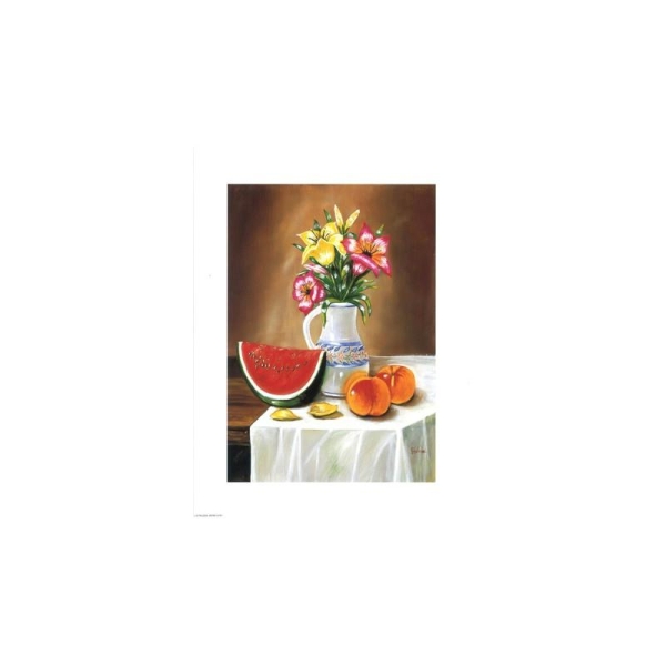 Image 3D - astro 371 - 24x30 - pastèque et bouquet - Photo n°1