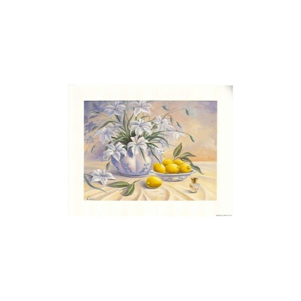 Image 3D - 9107033 - 24x30 - fleurs et citrons - Photo n°1
