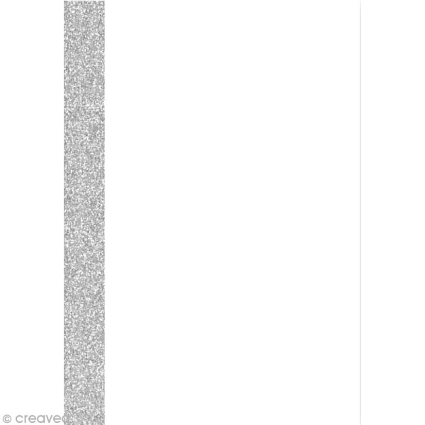 Carnet de notes 10 x 7 cm - Blanc avec tranche grise glitter - 120 pages - Photo n°2