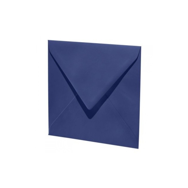 Enveloppe carrée 135x135 bleu marine paquet de 5 - Photo n°1