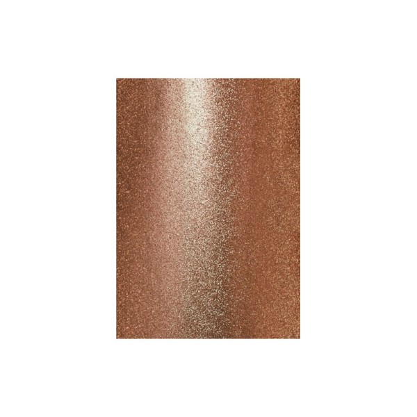 Papier glitter A4 360g bronze cuivre - Photo n°1