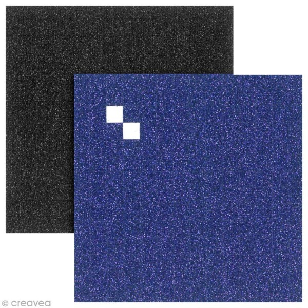 2 planches de stickers Mosaïque - Violet et noir - 390 stickers de 8 x 8 mm - Photo n°2
