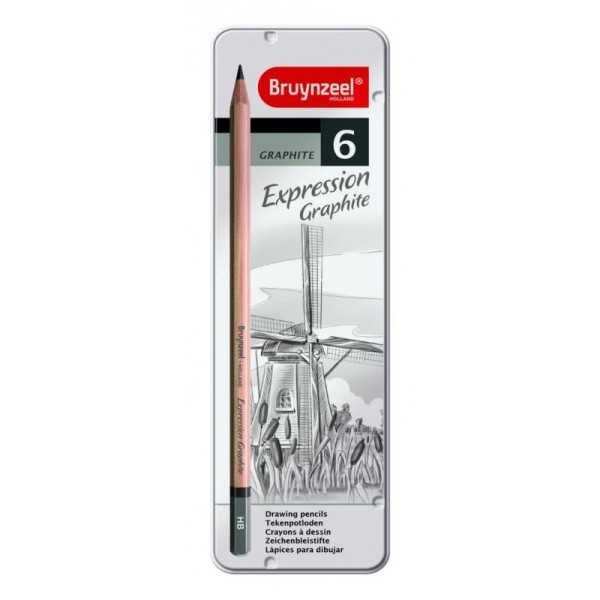 Bruynzeel expression graphite 6 crayons - Photo n°1